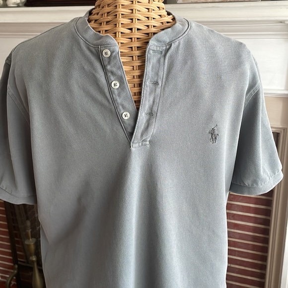 Polo Ralph Lauren grey featherweight mesh top M - Picture 2 of 10